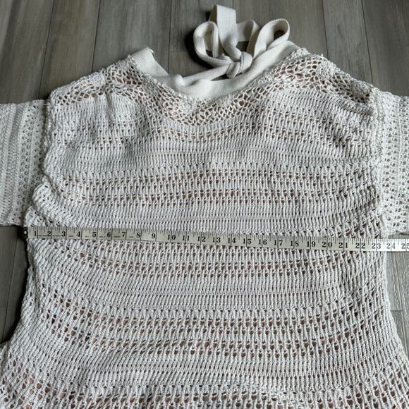 Free People Sistine Dress Womens L‎ Crochet Boho Festival Western Ivory Tie Back - Picture 5 of 8